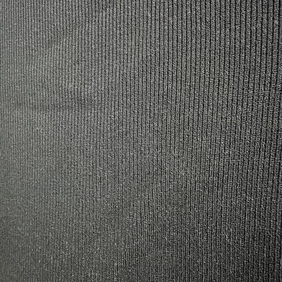 Theory Scoop Neck Compact Knit Mini Dress In Black Viscose, Fit and Flare M - Picture 8 of 9